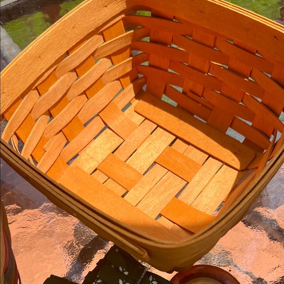 Longaberger Classic large berry Baskets Set - red blue and Green - Picture 3 of 14